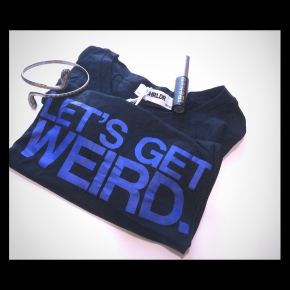 Chrldr Let's get Weird Black Crop Top nwt bold crop top - Picture 2 of 4